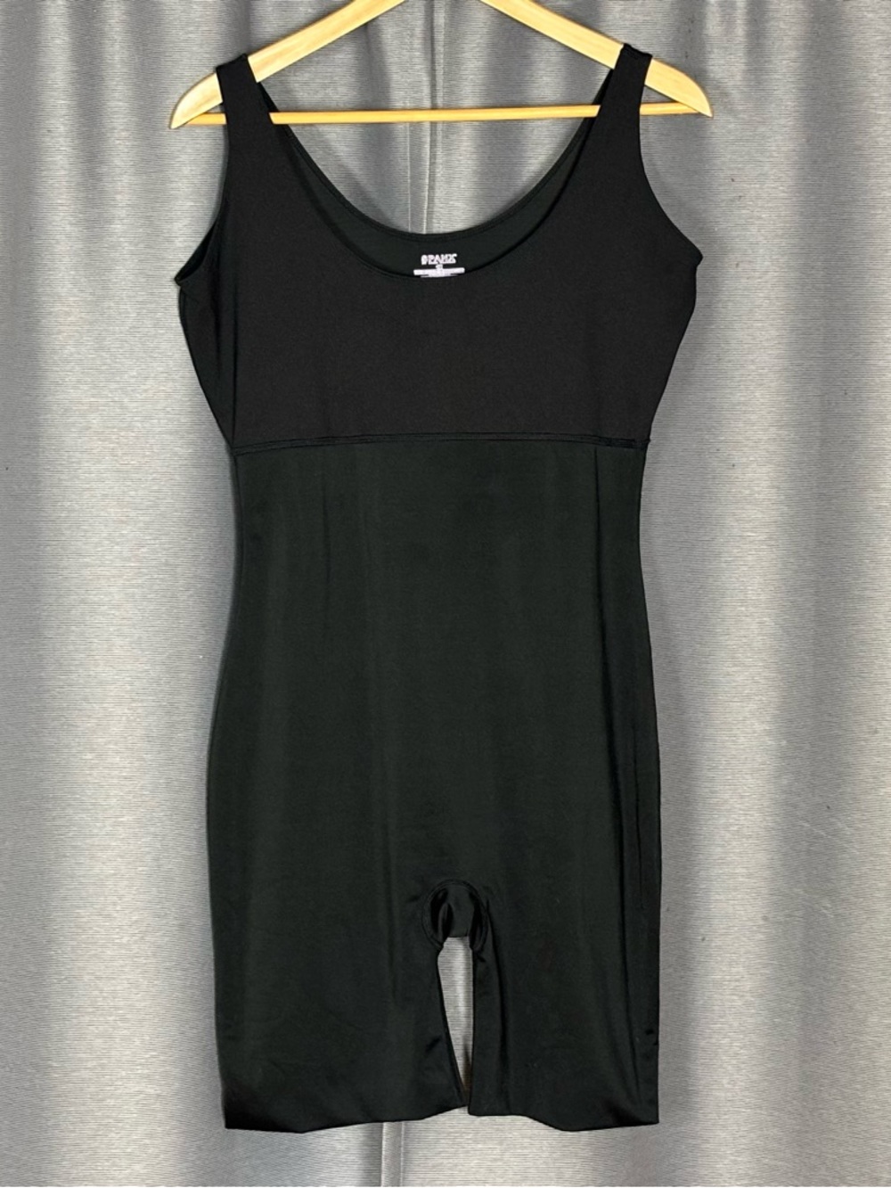 SPANX Black Tank Mid Thigh Shapewear Bodysuit